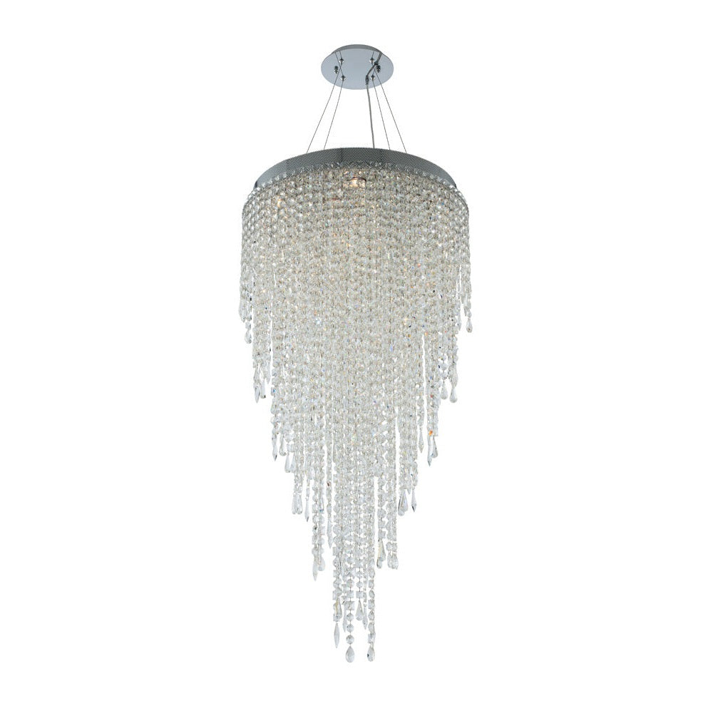 Allegri - 028256-010-FR001 - Ten Light Convertible Pendant - Flush Mount - Tenuta - Polished Chrome