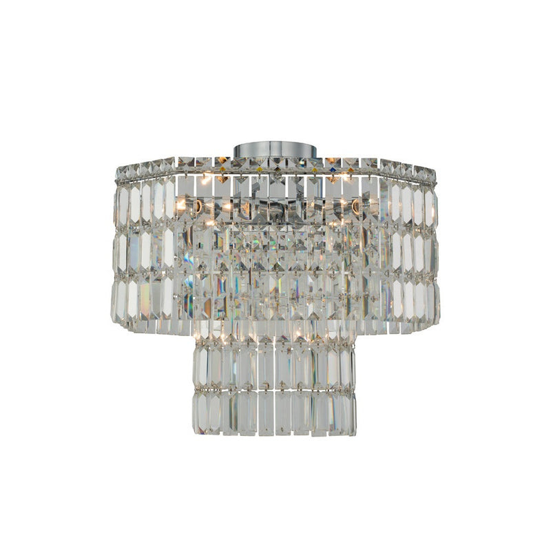 Allegri - 036545-010-FR001 - Six Light Semi Flush Mount - Livelli - Polished Chrome