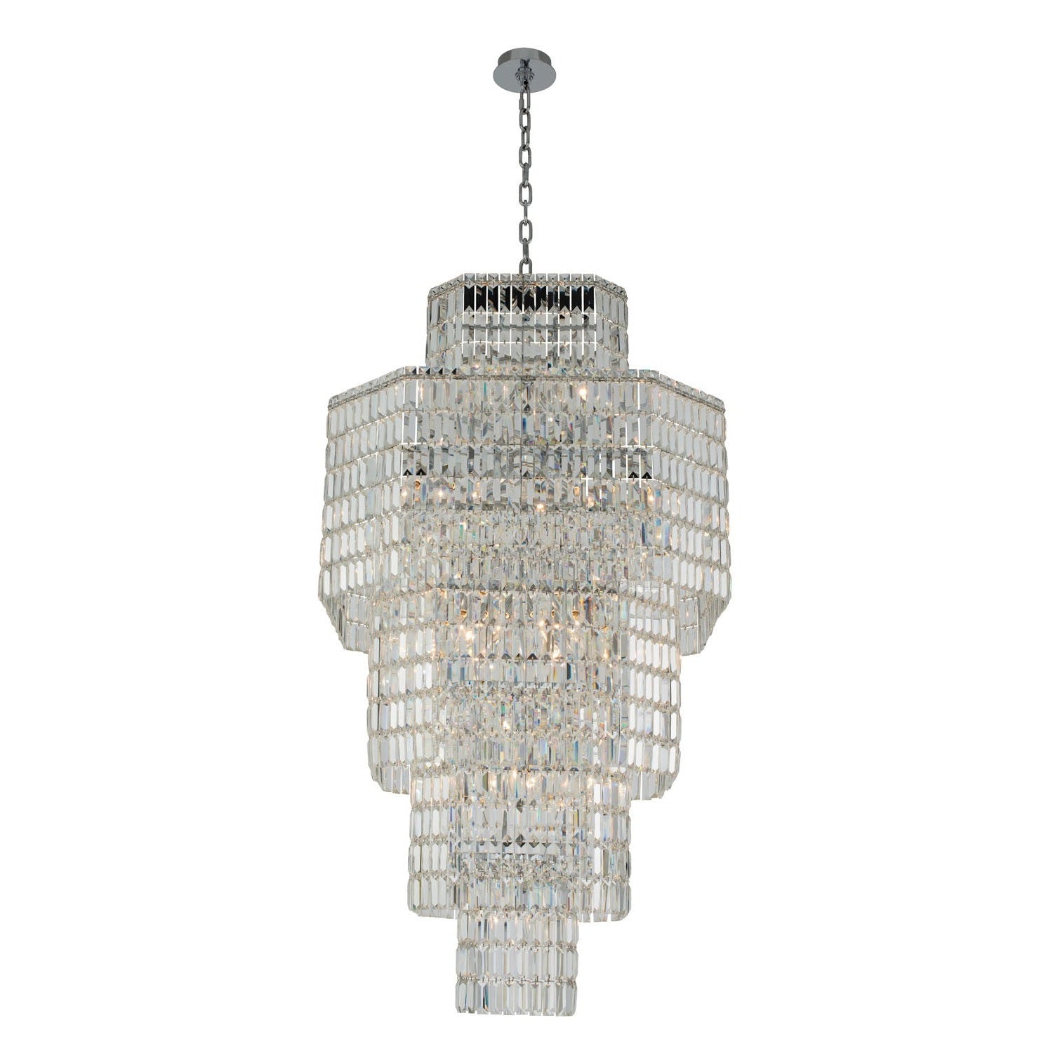 Allegri - 036551-010-FR001 - 25 Light Foyer Pendant - Livelli - Polished Chrome