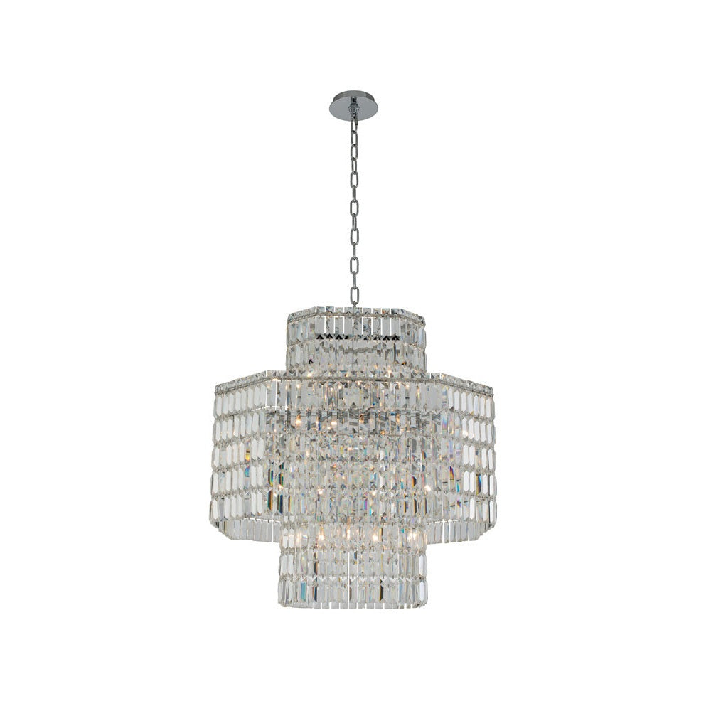 Allegri - 036556-010-FR001 - 16 Light Pendant - Livelli - Polished Chrome