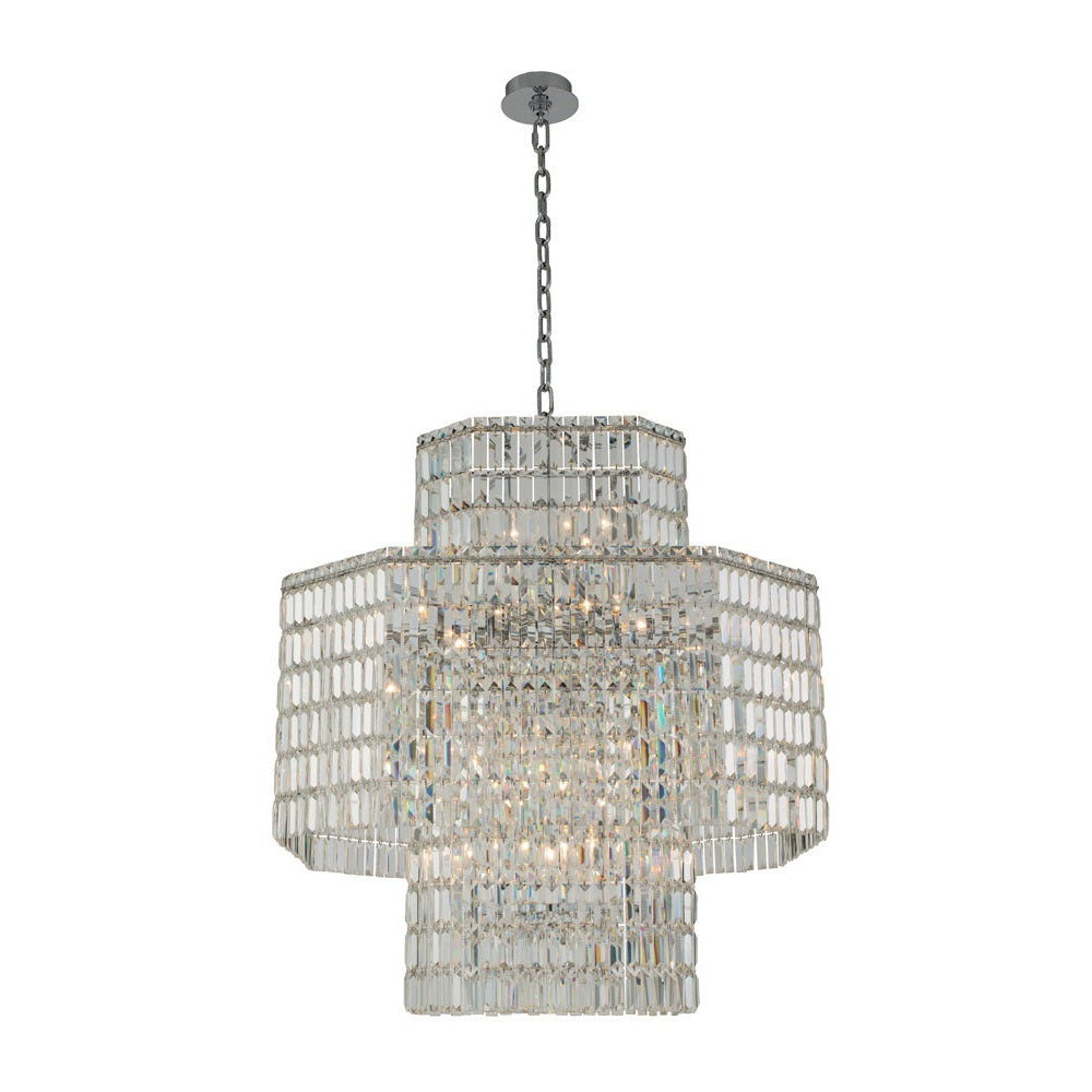 Allegri - 036557-010-FR001 - 20 Light Pendant - Livelli - Polished Chrome