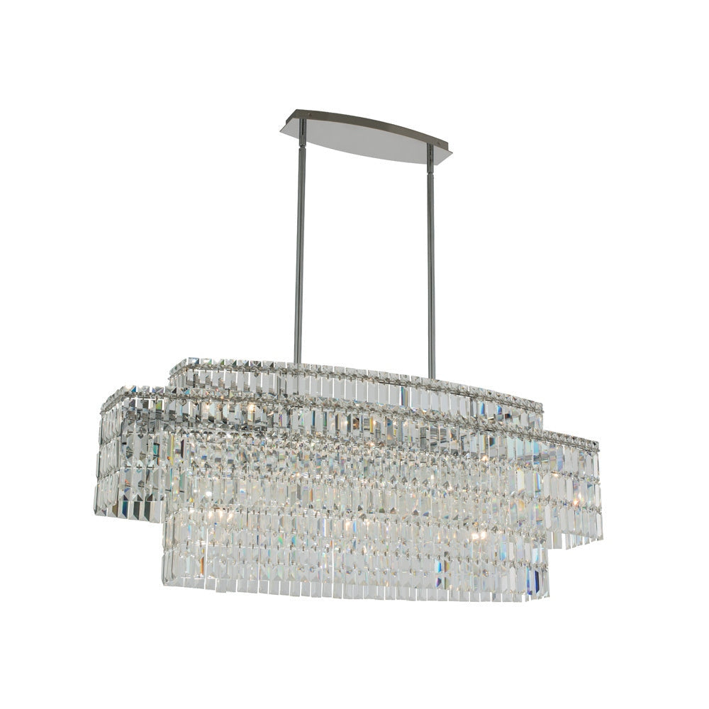 Allegri - 036561-010-FR001 - Ten Light Island Pendant - Livelli - Polished Chrome