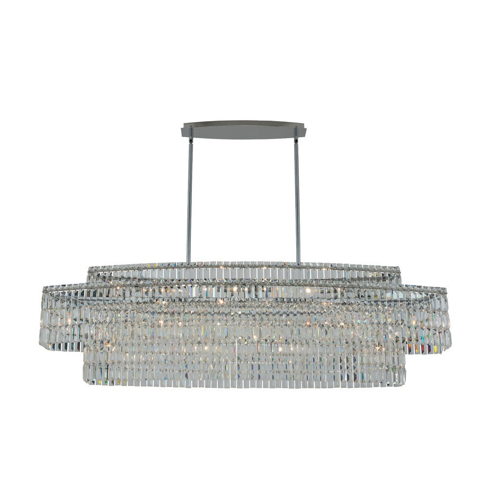 Allegri - 036562-010-FR001 - 15 Light Island Pendant - Livelli - Polished Chrome