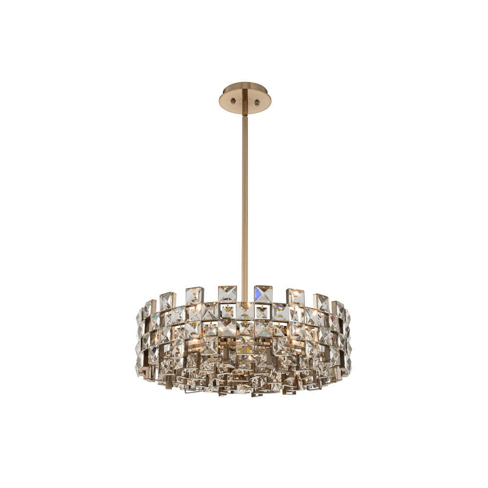Allegri - 036655-038-FR001 - Eight Light Pendant - Piazze - Brushed Champagne Gold
