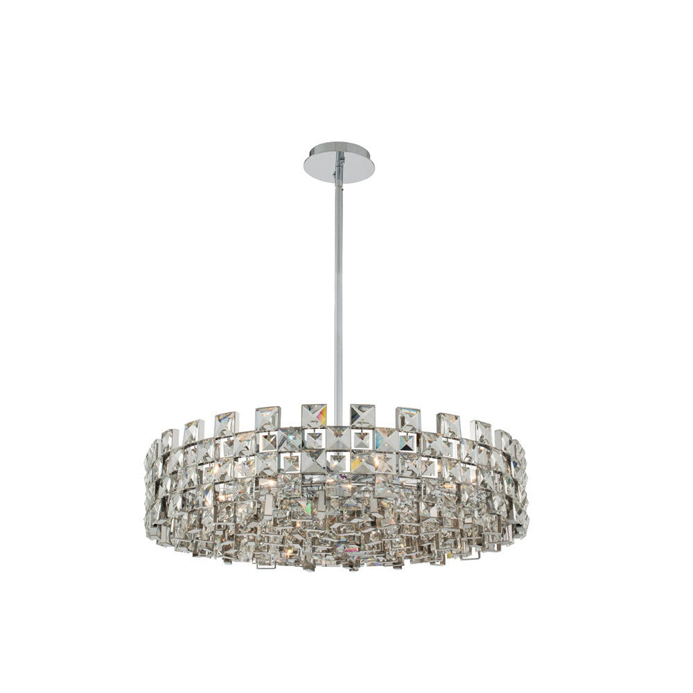 Allegri - 036656-010-FR001 - Nine Light Pendant - Piazze - Polished Chrome