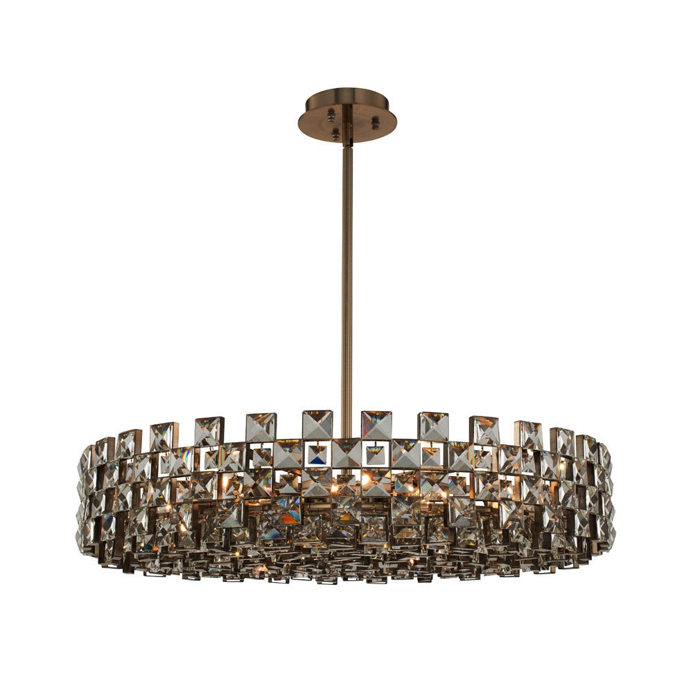 Allegri - 036657-038-FR001 - 12 Light Pendant - Piazze - Brushed Champagne Gold
