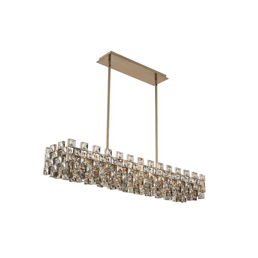 Allegri - 036661-038-FR001 - Eight Light Island Pendant - Piazze - Brushed Champagne Gold