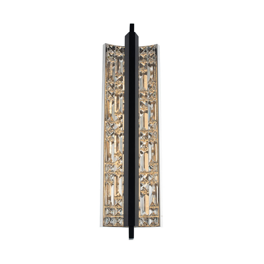 Allegri - 036921-052-FR001 - LED Wall Sconce - Capuccio - Matte Black W/ Chrome