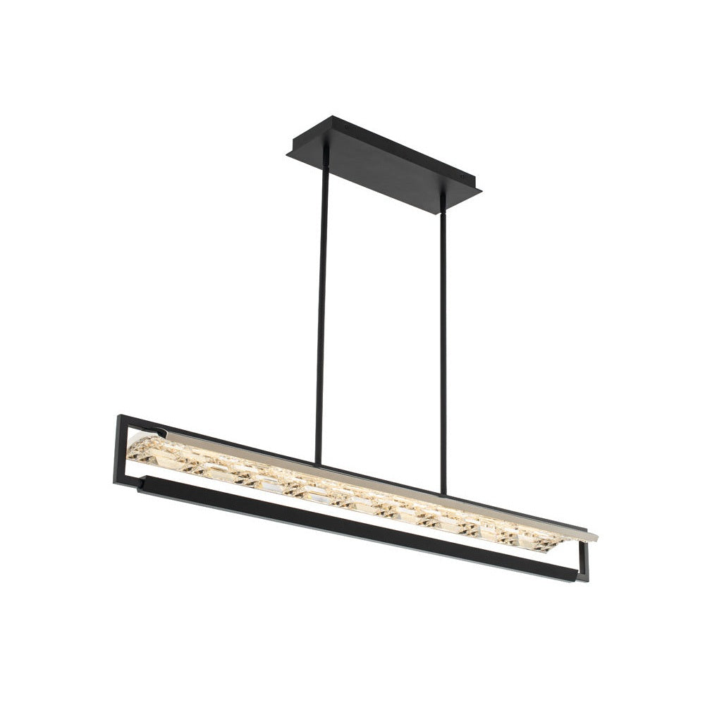 Allegri - 036961-052-FR001 - LED Island Pendant - Capuccio - Matte Black W/ Chrome