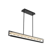 Allegri - 036961-052-FR001 - LED Island Pendant - Capuccio - Matte Black W/ Chrome
