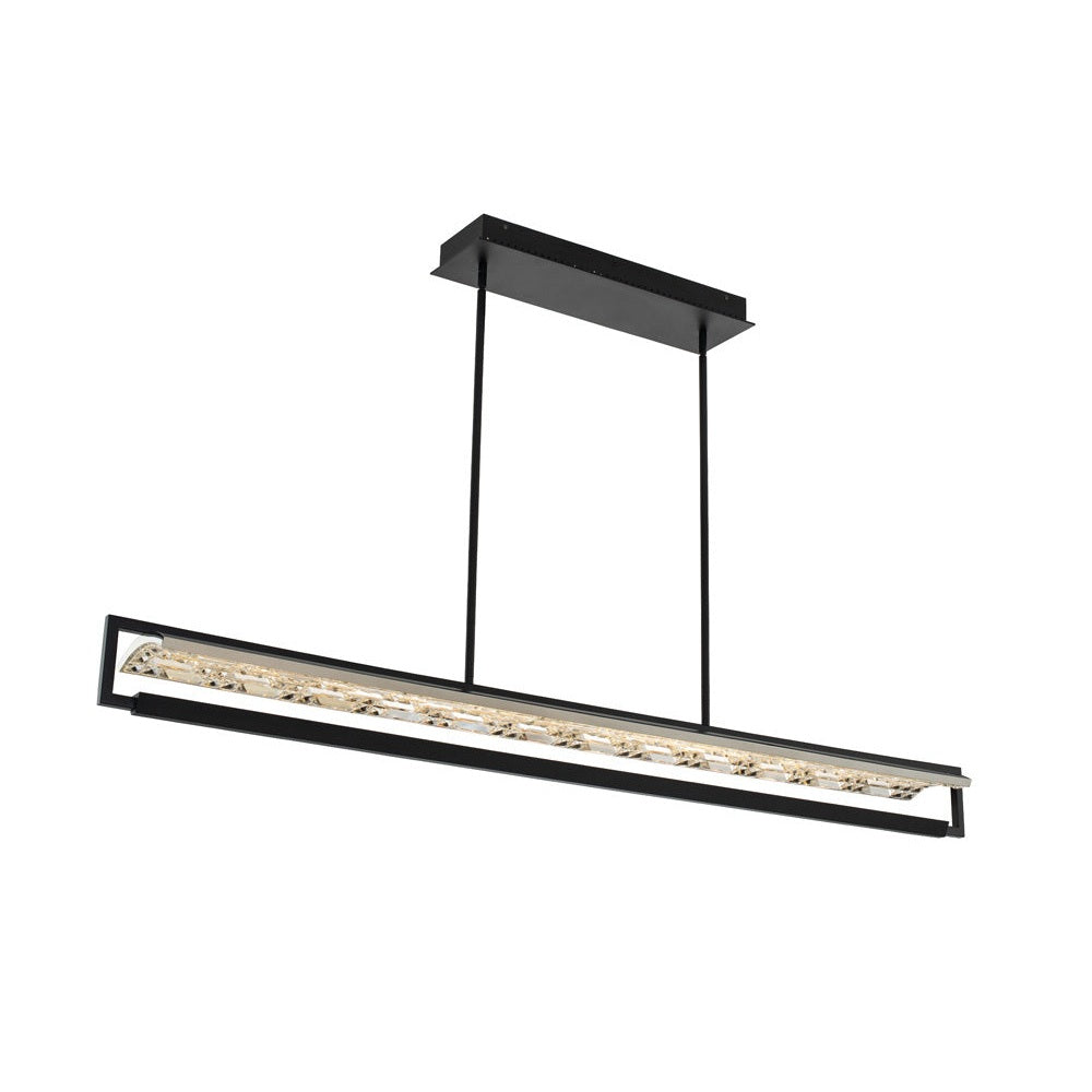 Allegri - 036962-052-FR001 - LED Island Pendant - Capuccio - Matte Black W/ Chrome