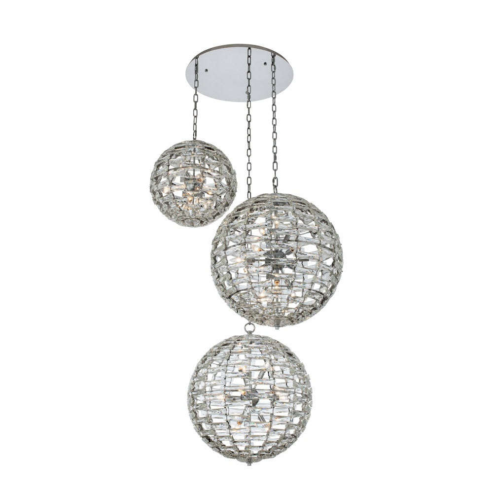 Allegri - 037253-010-FR001 - 33 Light Foyer Pendant - Alta - Polished Chrome