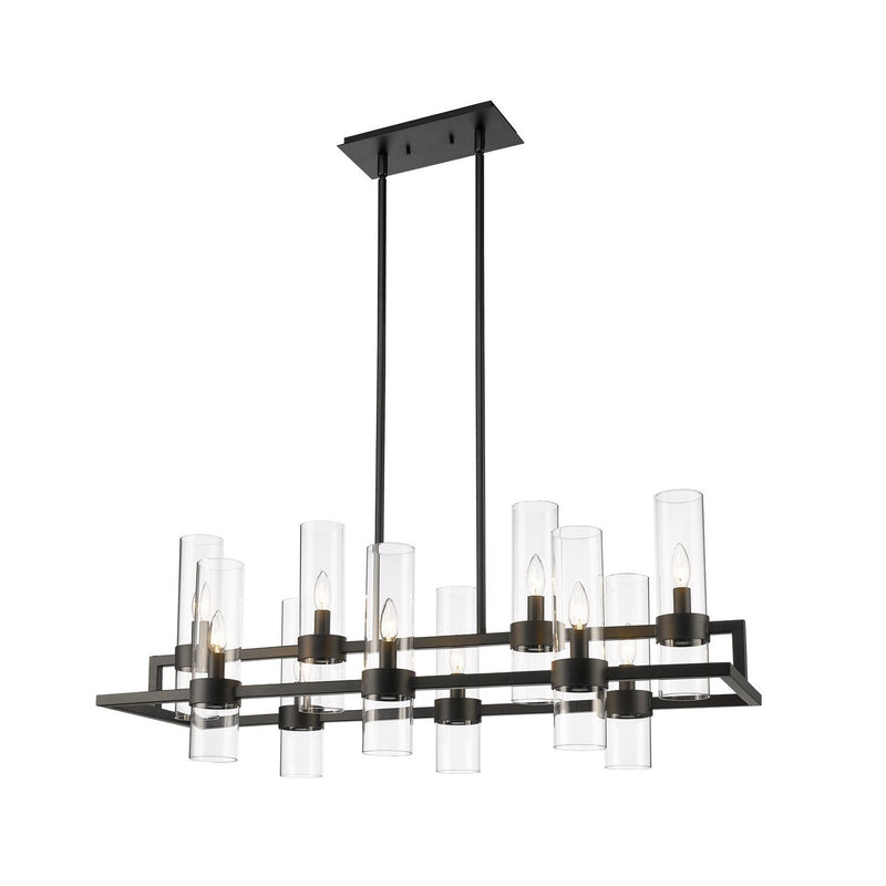 Z-Lite - 4008-10MB - Ten Light Linear Chandelier - Datus - Matte Black