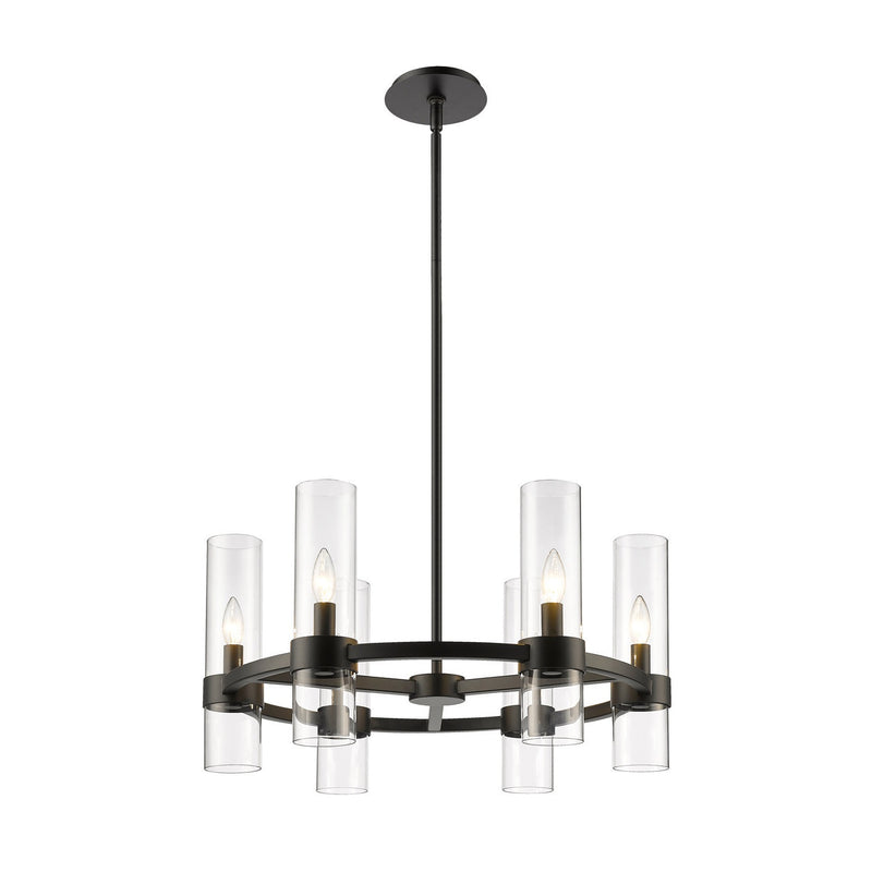 Z-Lite - 4008-6MB - Six Light Chandelier - Datus - Matte Black
