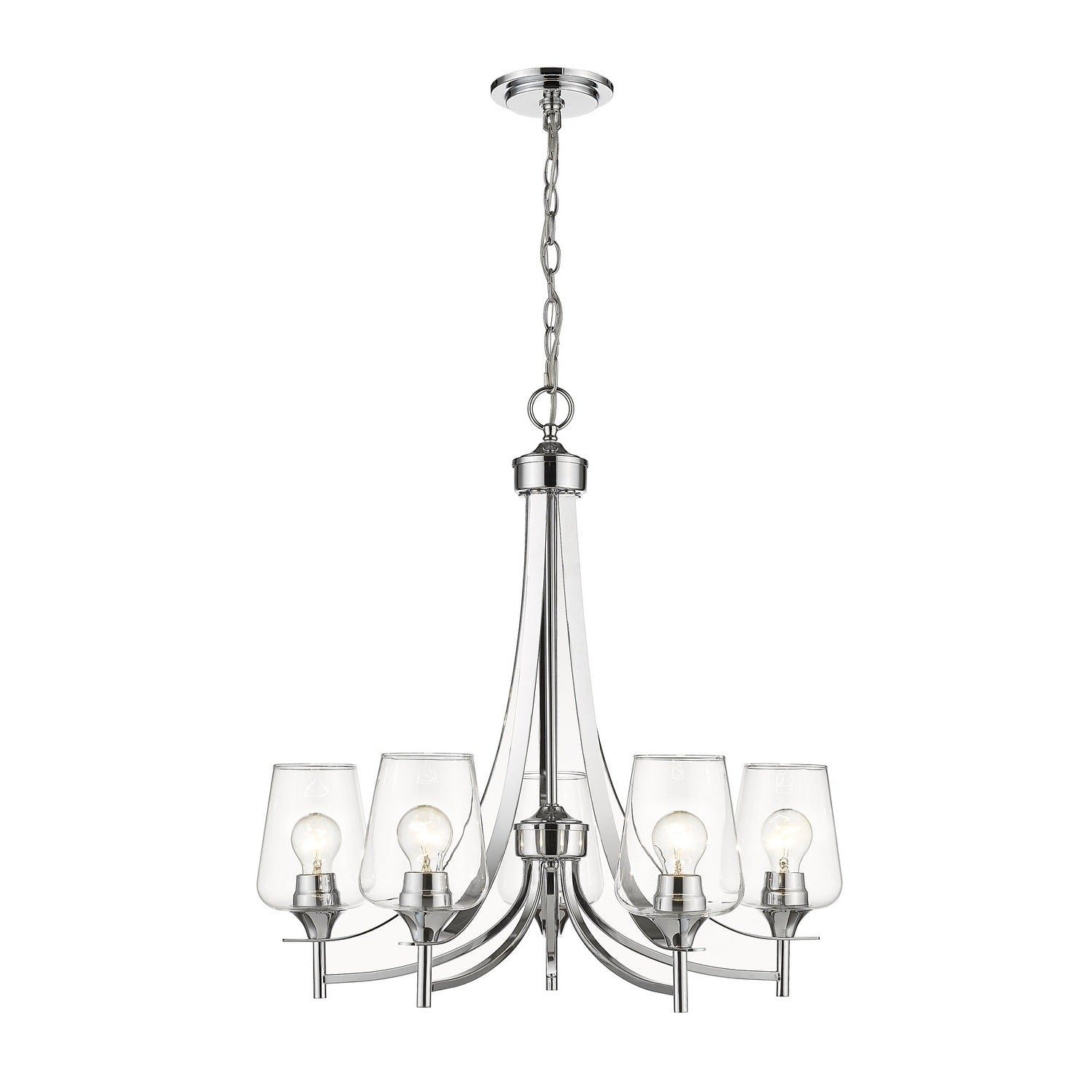 Z-Lite - 473-5CH - Five Light Chandelier - Joliet - Chrome