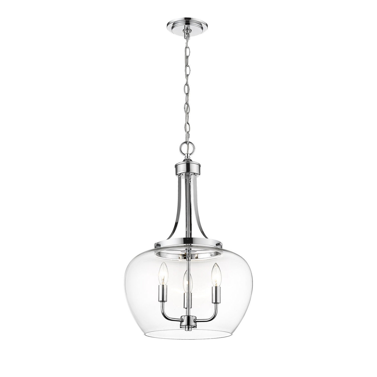 Z-Lite - 473P16-CH - Three Light Pendant - Joliet - Chrome
