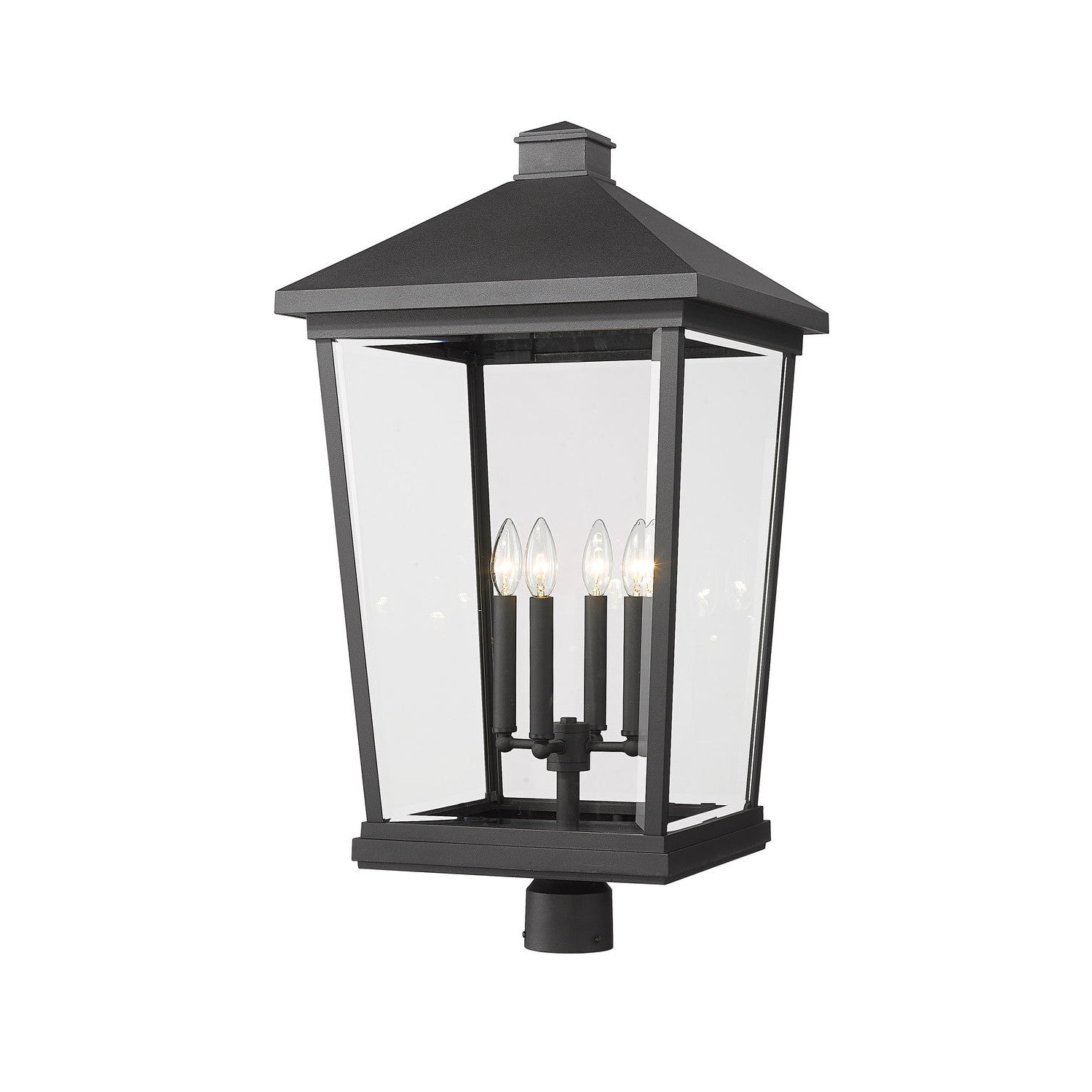 Z-Lite - 568PHXXLR-BK - Four Light Outdoor Post Mount Fixture - Beacon - Black
