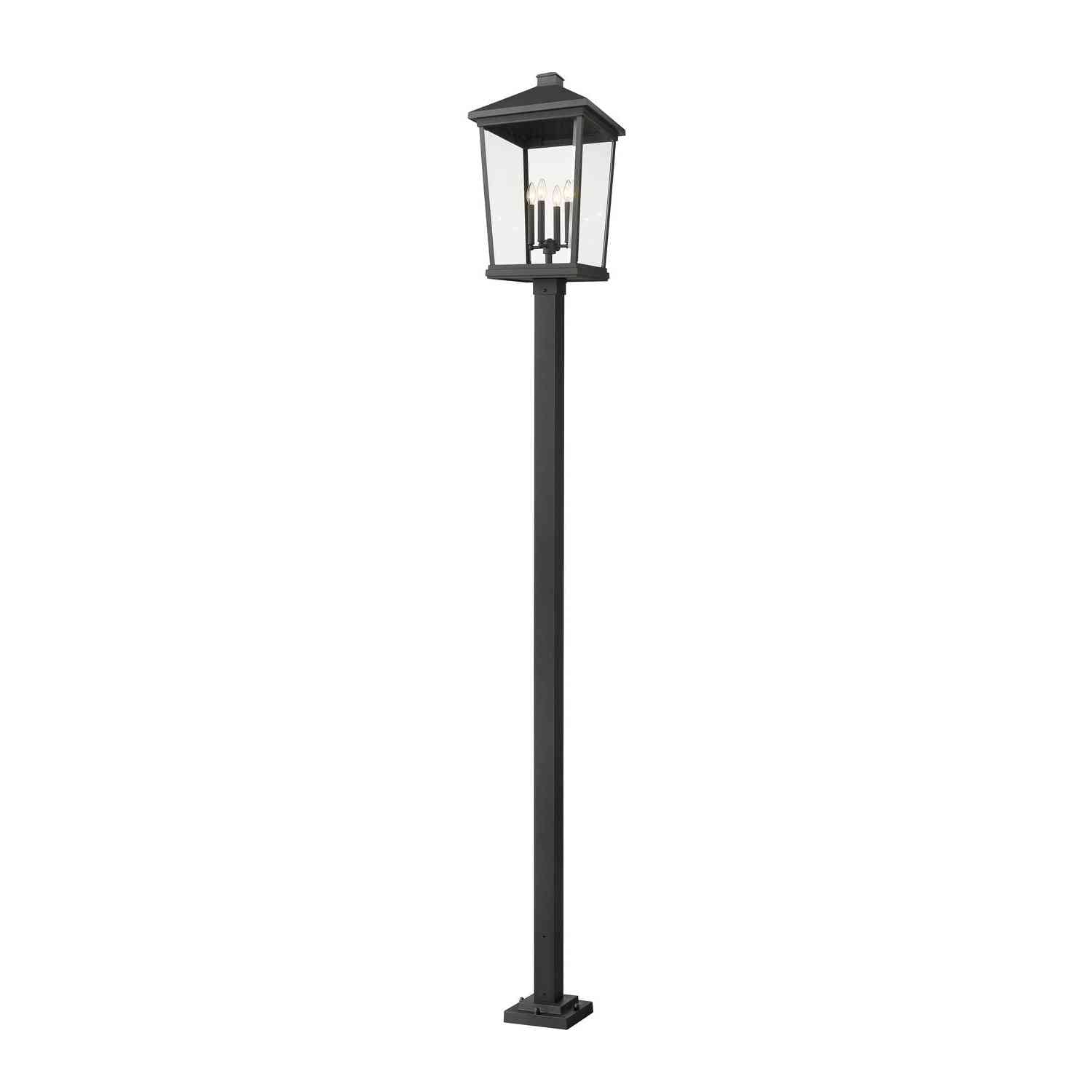 Z-Lite - 568PHXXLS-536P-BK - Four Light Outdoor Post Mounted Fixture - Beacon - Black