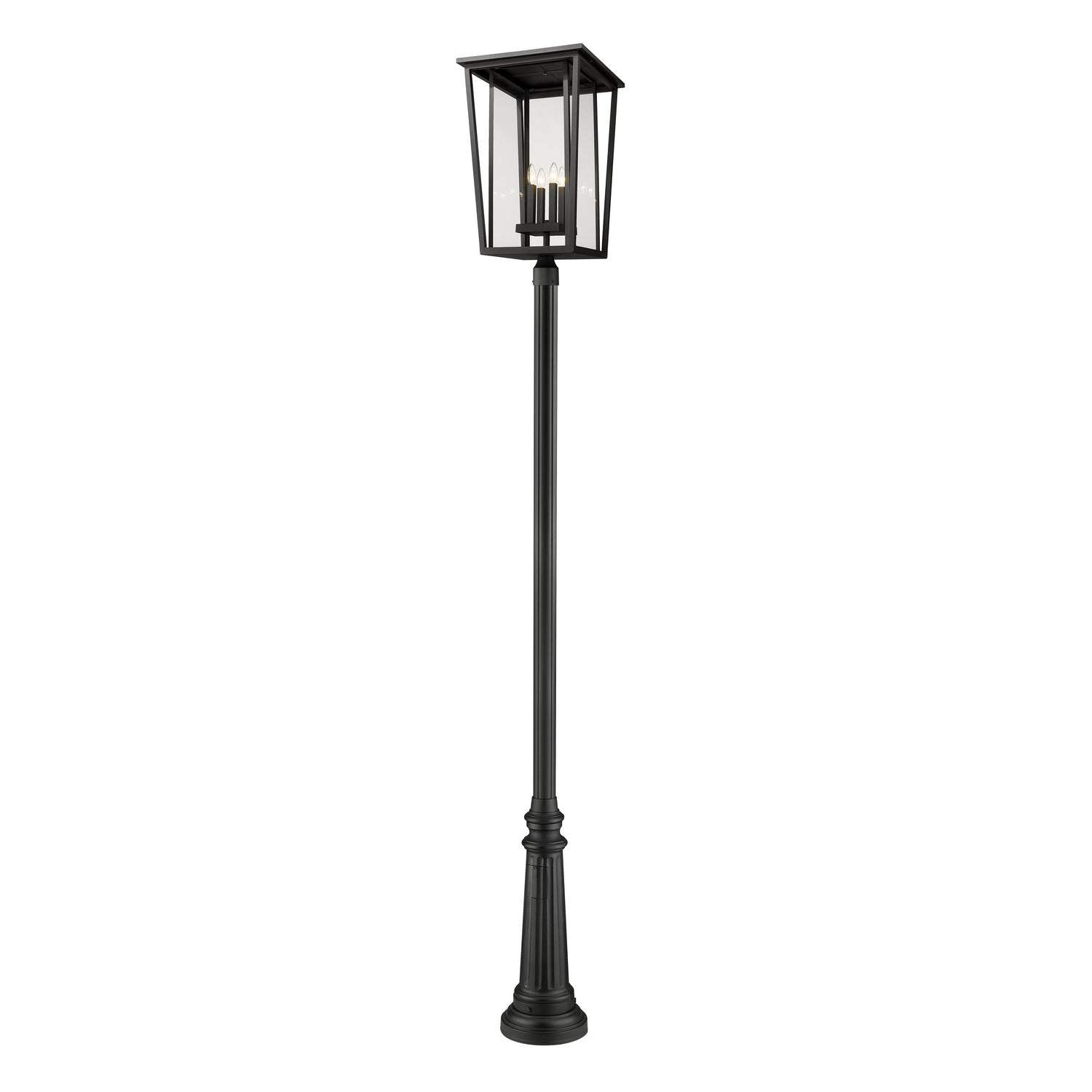 Z-Lite - 571PHXXLR-511P-BK - Four Light Outdoor Post Mounted Fixture - Seoul - Black