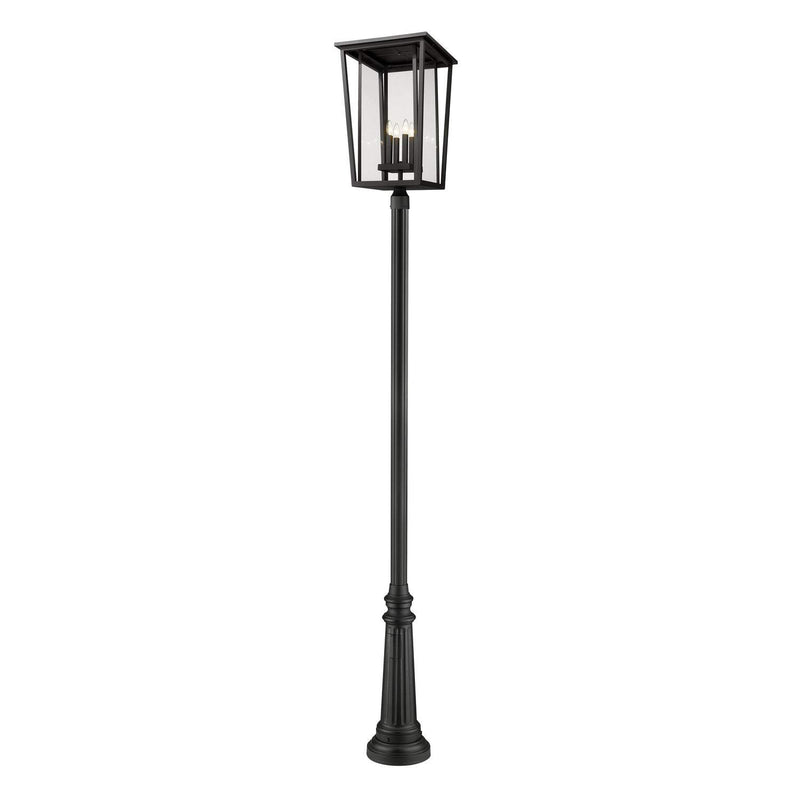 Z-Lite - 571PHXXLR-511P-BK - Four Light Outdoor Post Mounted Fixture - Seoul - Black