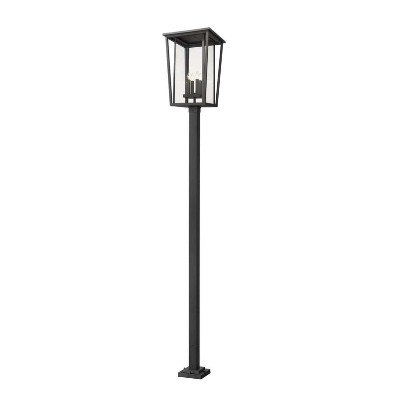 Z-Lite - 571PHXXLS-536P-BK - Four Light Outdoor Post Mounted Fixture - Seoul - Black