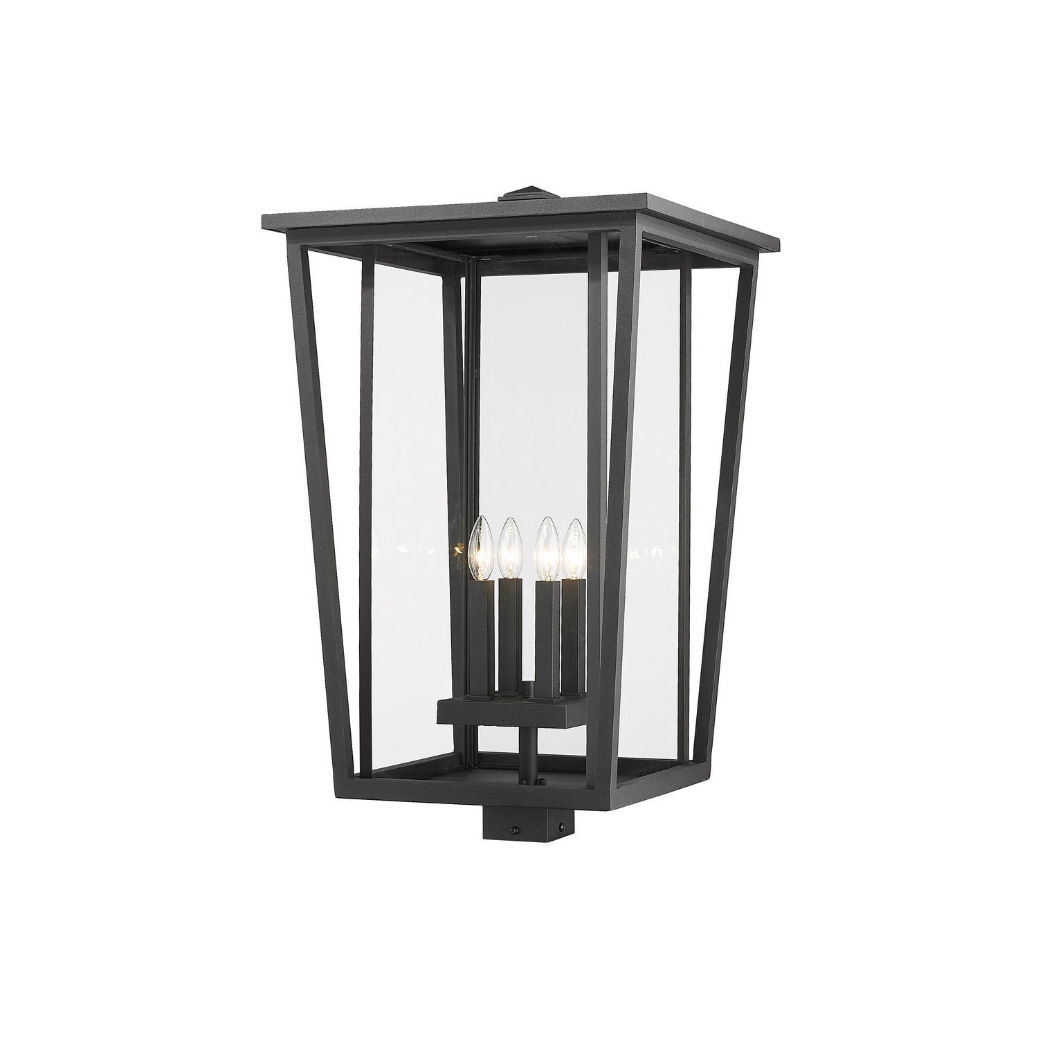 Z-Lite - 571PHXXLS-BK - Four Light Outdoor Post Mount Fixture - Seoul - Black
