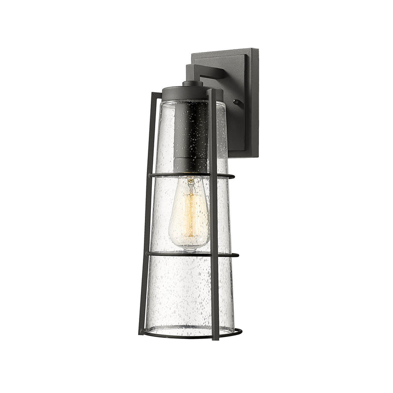 Z-Lite - 591B-BK - One Light Outdoor Wall Light - Helix - Black