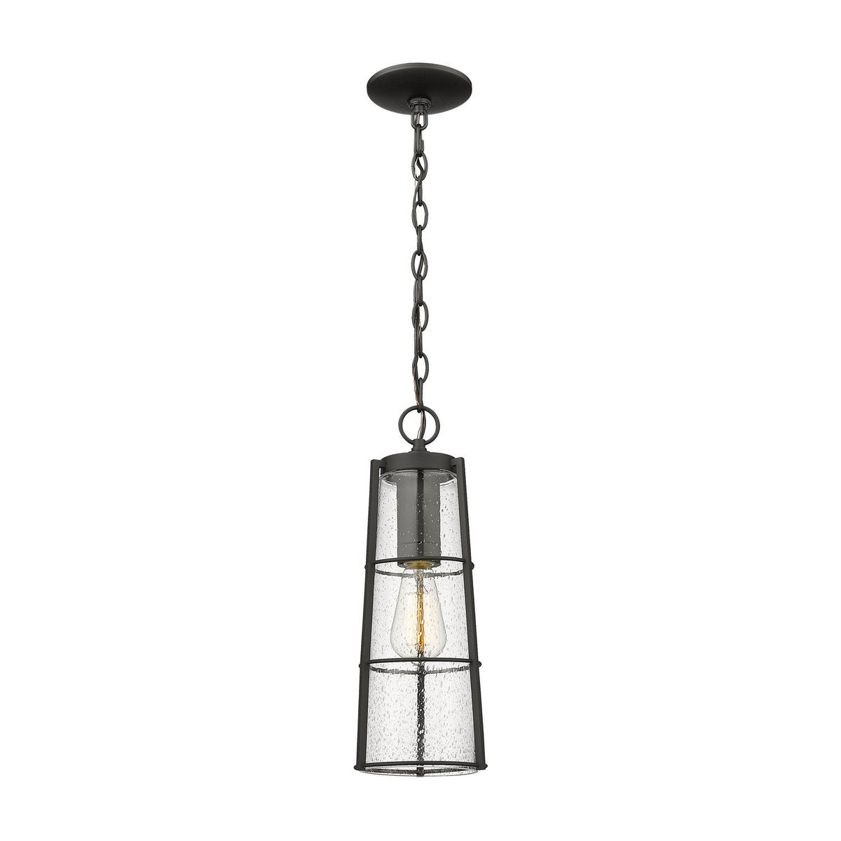 Z-Lite - 591CHB-BK - One Light Outdoor Chain Mount Ceiling Fixture - Helix - Black