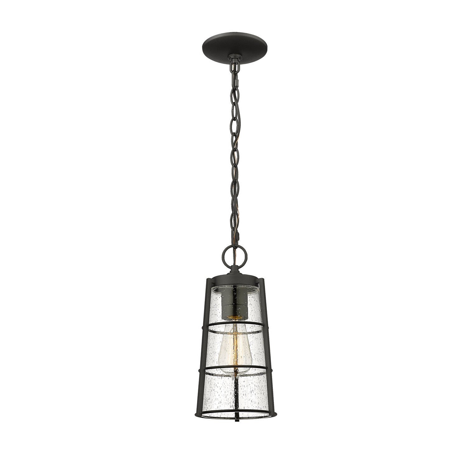 Z-Lite - 591CHM-BK - One Light Outdoor Chain Mount Ceiling Fixture - Helix - Black