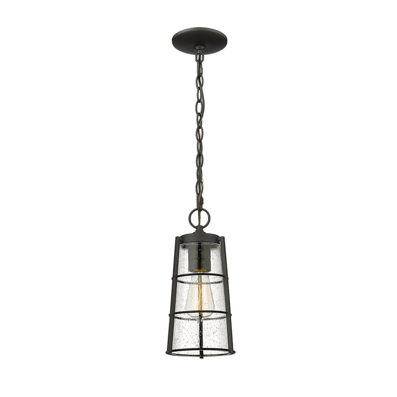 Z-Lite - 591CHM-BK - One Light Outdoor Chain Mount Ceiling Fixture - Helix - Black