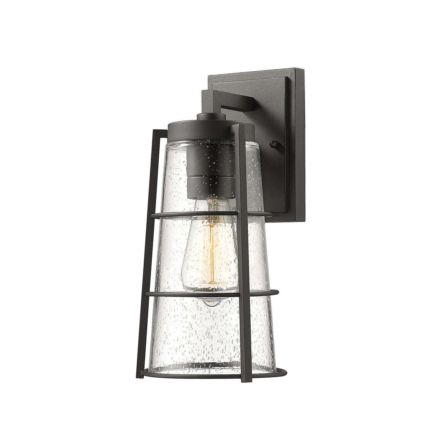 Z-Lite - 591M-BK - One Light Outdoor Wall Light - Helix - Black