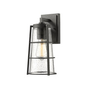 Z-Lite - 591M-BK - One Light Outdoor Wall Light - Helix - Black
