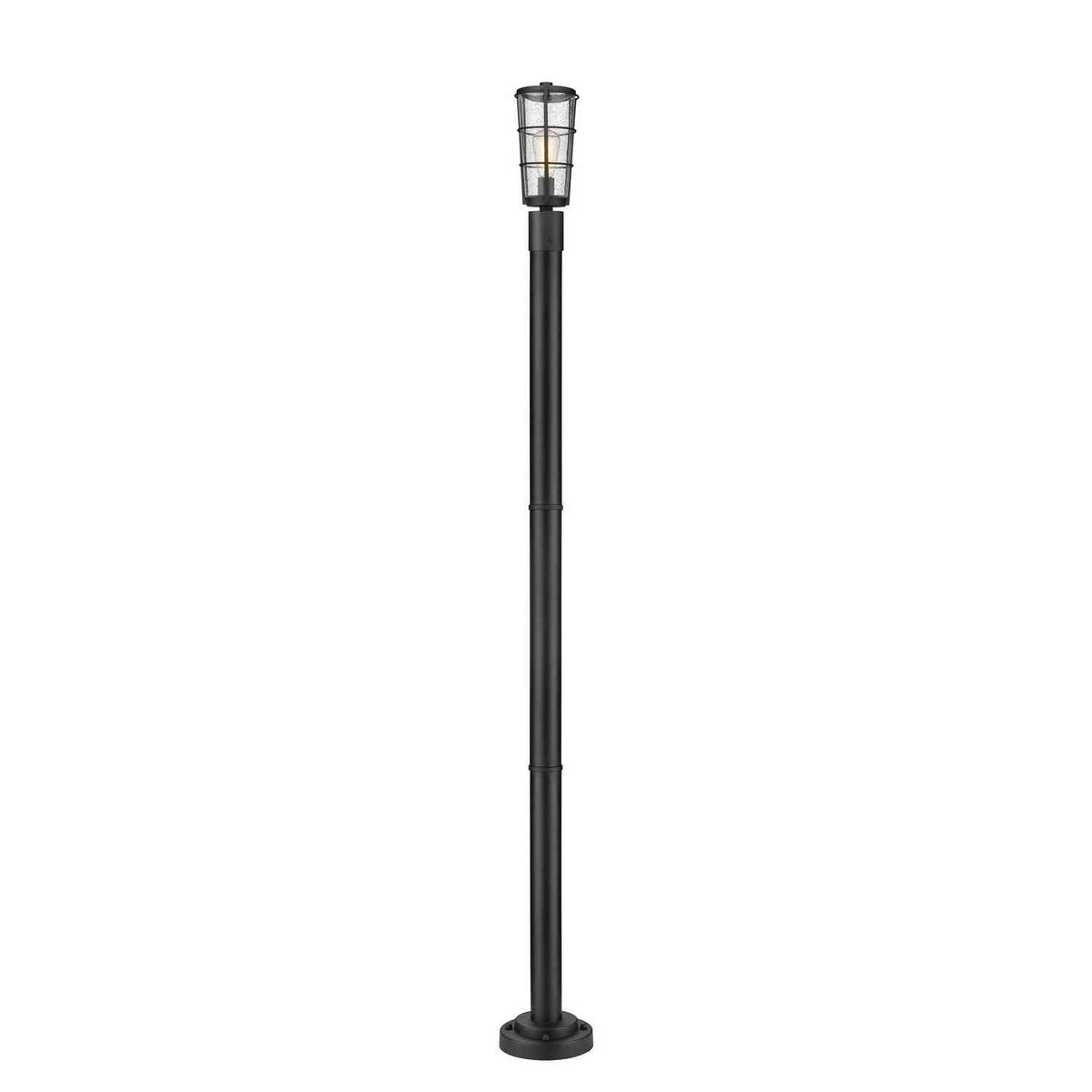 Z-Lite - 591PHM-567P-BK - One Light Outdoor Post Mounted Fixture - Helix - Black