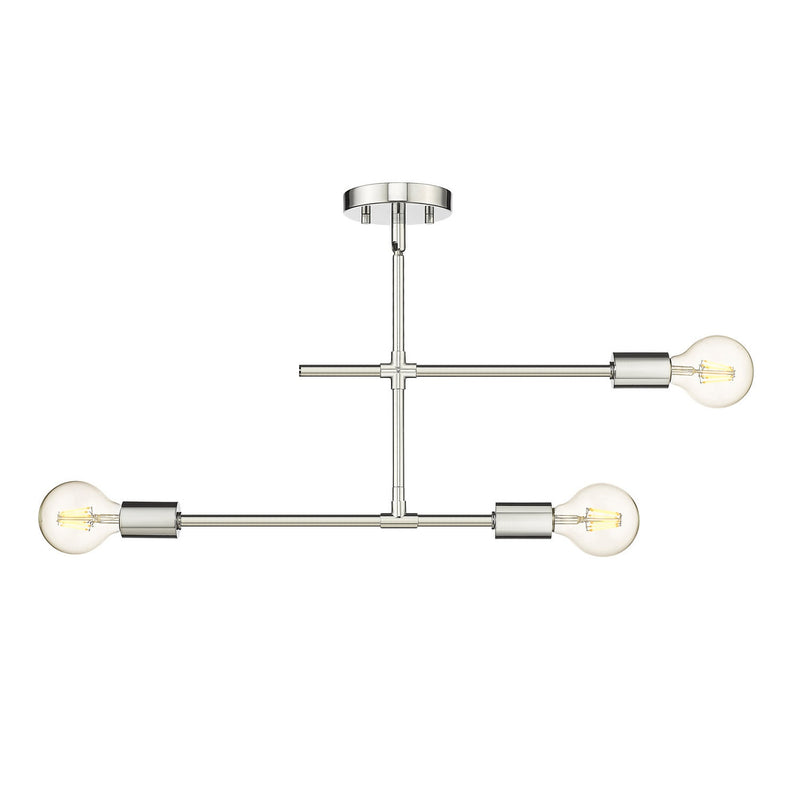 Z-Lite - 731-3SF-CH - Three Light Semi Flush Mount - Modernist - Chrome