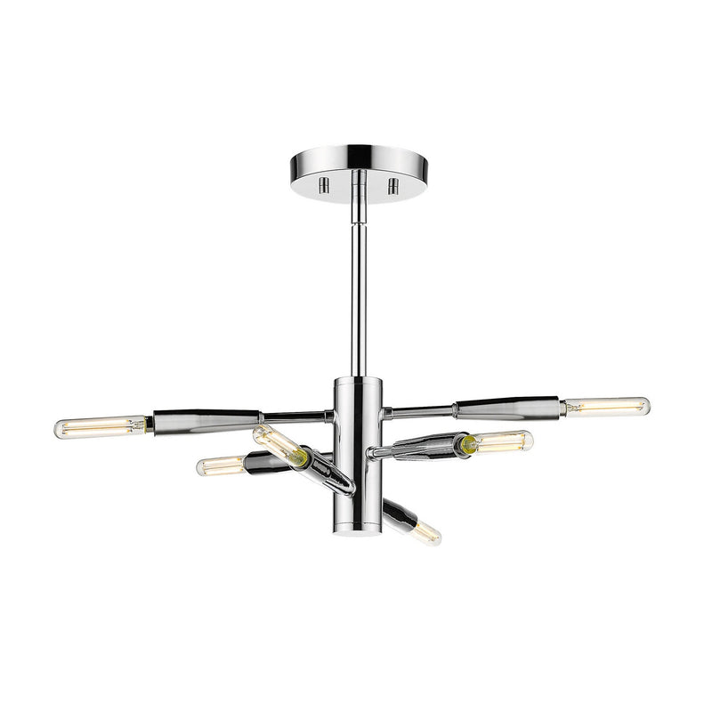 Z-Lite - 737SF6-CH - Six Light Semi Flush Mount - Ascension - Chrome