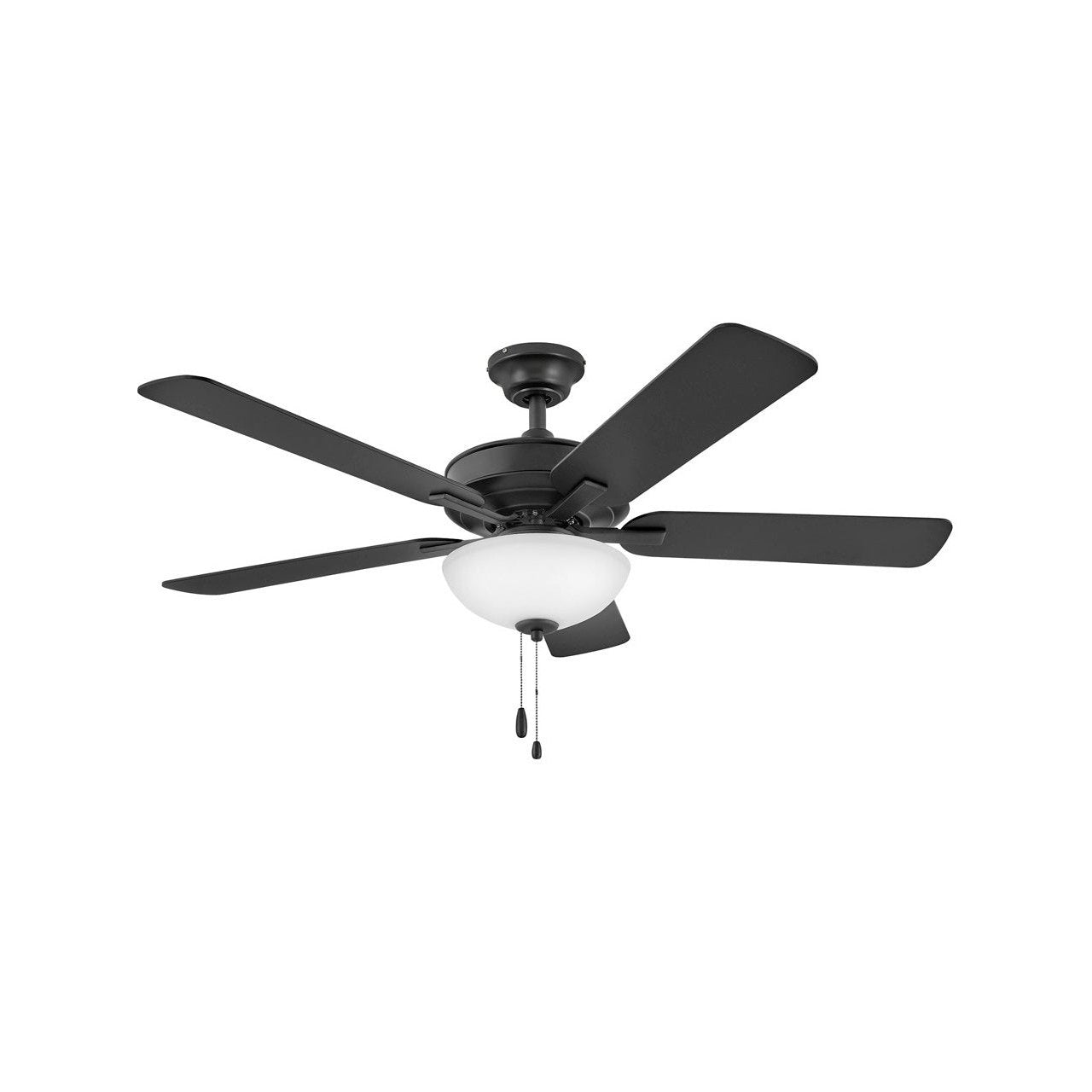 Hinkley - 903352FMB-LIA - 52"Ceiling Fan - Metro Illuminated - Matte Black