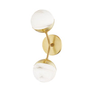 Hudson Valley - 2832-AGB - LED Wall Sconce - Saratoga - Aged Brass