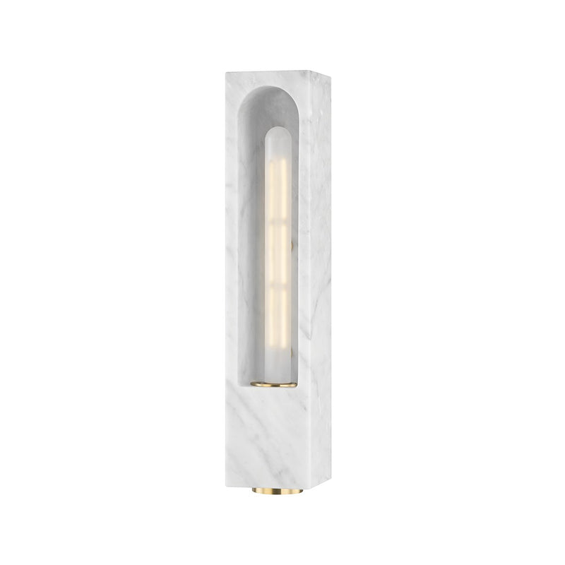 Hudson Valley - 3091-WM - One Light Wall Sconce - Erwin - White Marble