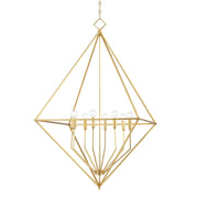 Hudson Valley - 3140-GL - Six Light Lantern - Haines - Gold Leaf