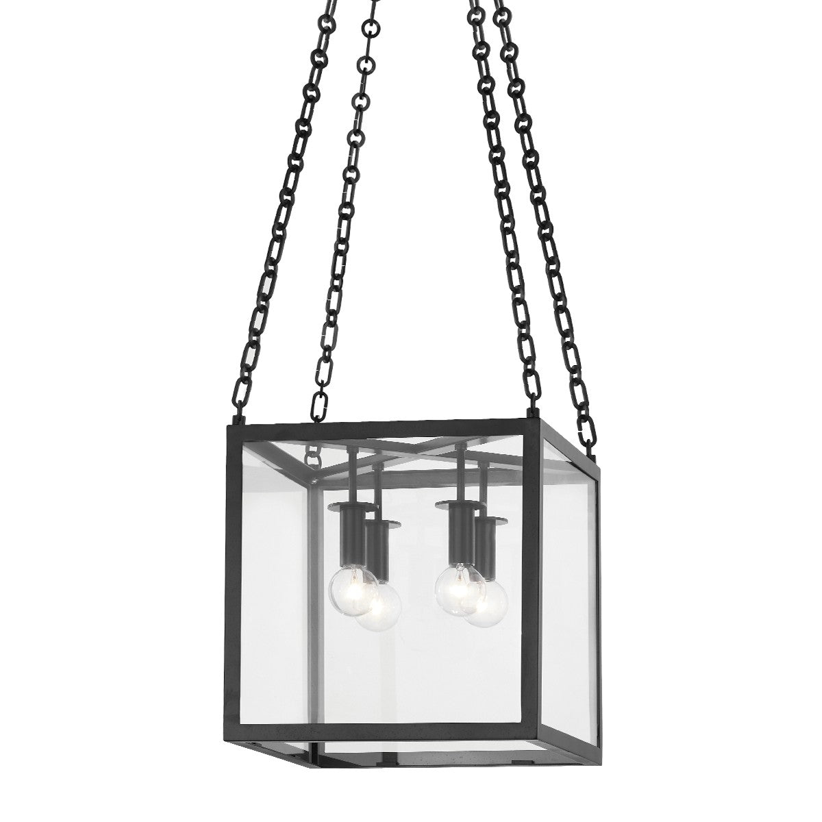 Hudson Valley - 4113-AI - Four Light Lantern - Catskill - Aged Iron