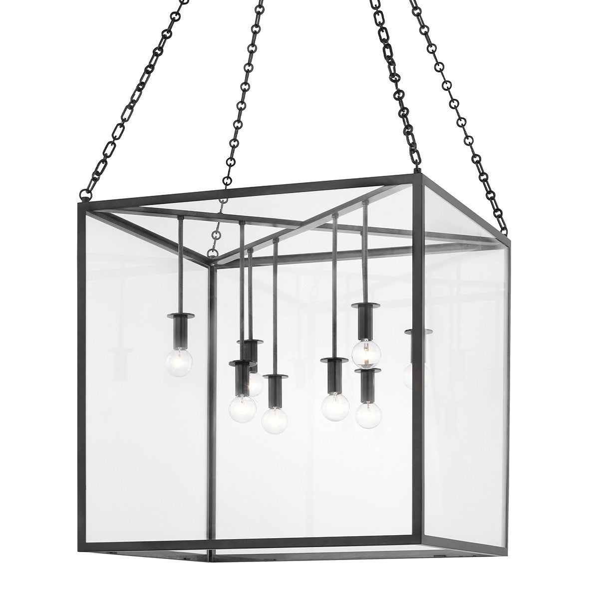 Hudson Valley - 4124-AI - Eight Light Lantern - Catskill - Aged Iron