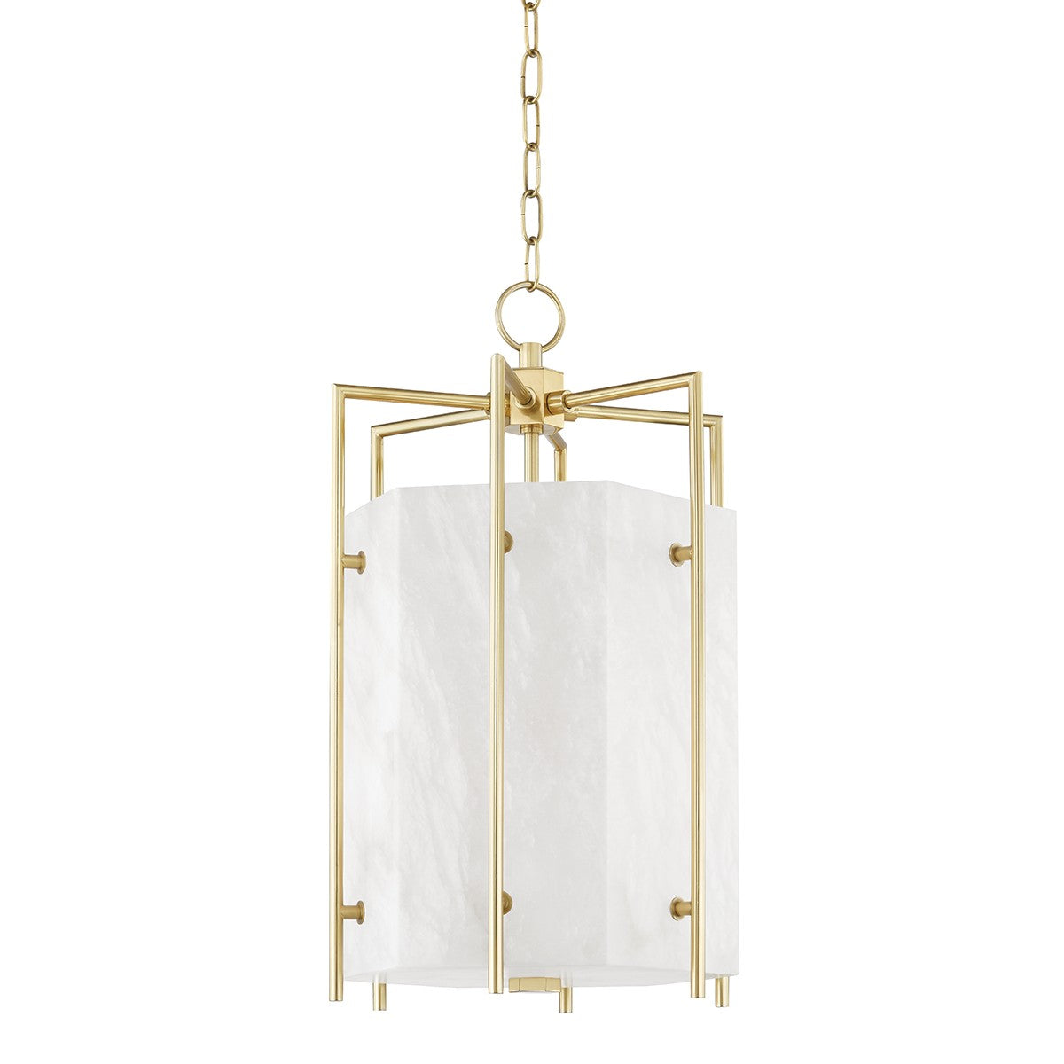 Hudson Valley - 7014-AGB - LED Lantern - Flatbush - Aged Brass