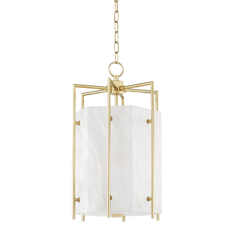 Hudson Valley - 7014-AGB - LED Lantern - Flatbush - Aged Brass