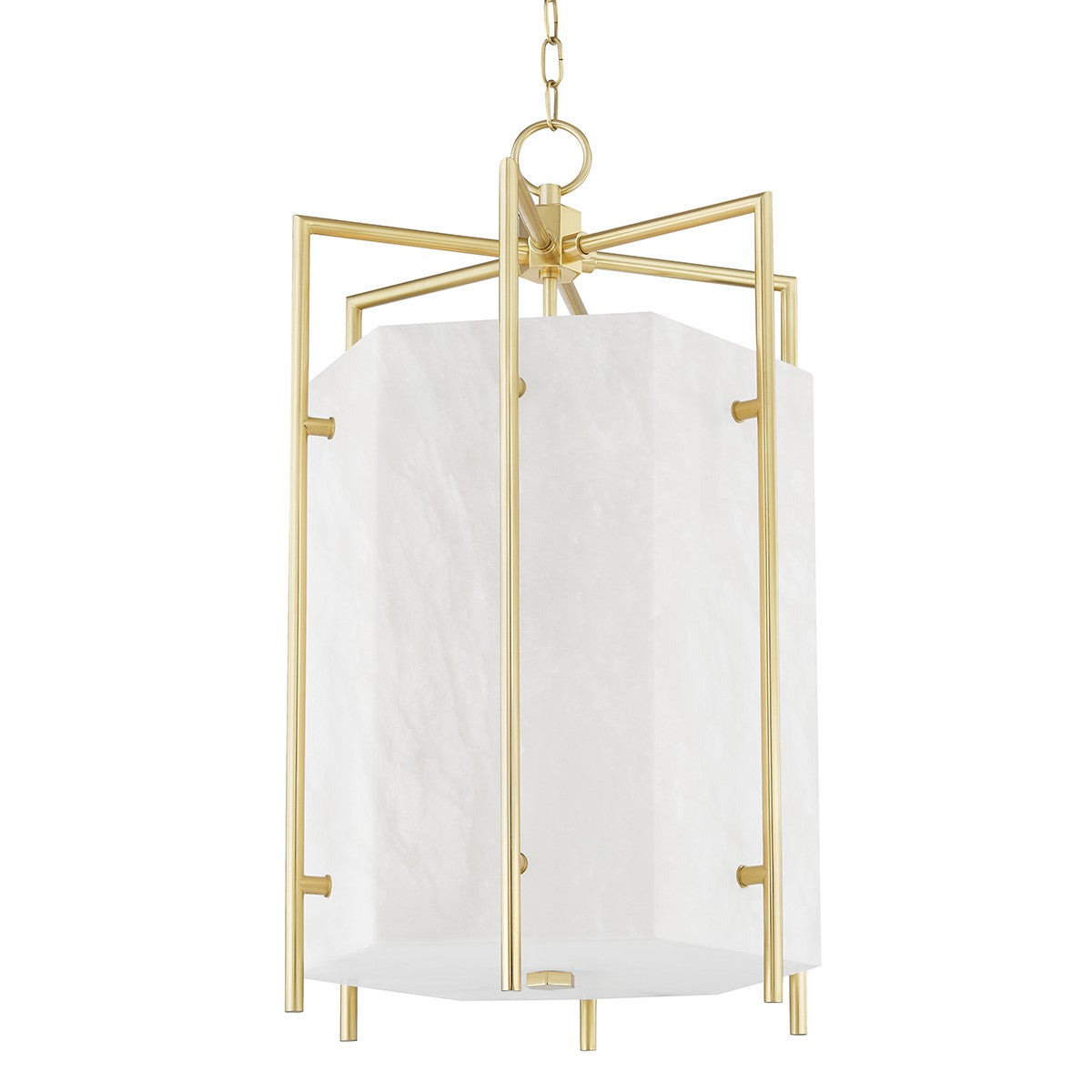 Hudson Valley - 7019-AGB - LED Lantern - Flatbush - Aged Brass