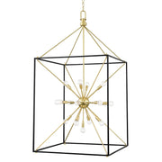 Hudson Valley - 8927-AGB/BK - 25 Light Lantern - Glendale - Aged Brass/Black
