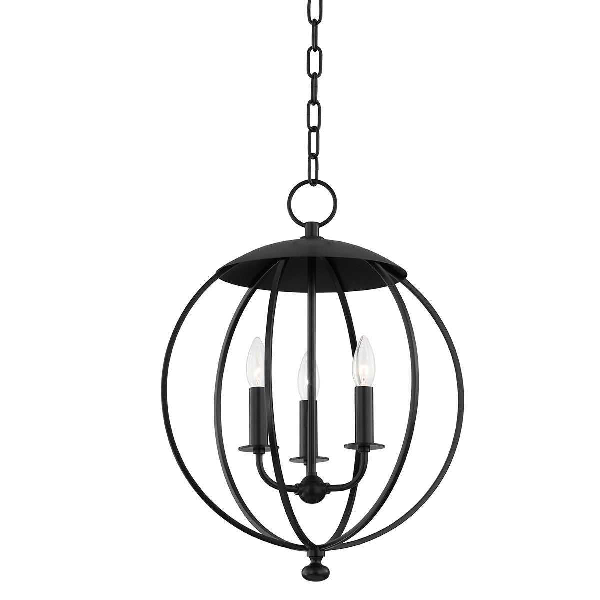 Hudson Valley - 9117-AI - Three Light Lantern - Wesley - Aged Iron