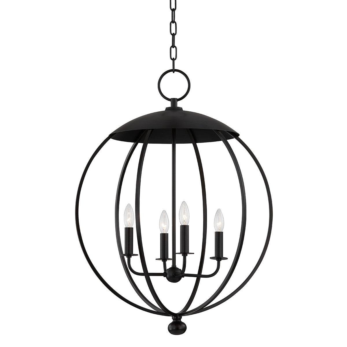 Hudson Valley - 9124-AI - Four Light Lantern - Wesley - Aged Iron