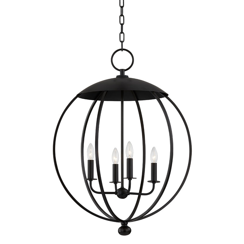 Hudson Valley - 9124-AI - Four Light Lantern - Wesley - Aged Iron