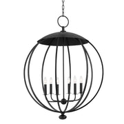 Hudson Valley - 9132-AI - Six Light Lantern - Wesley - Aged Iron