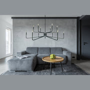 Framburg - 5486 IRON - 12 Light Chandelier - Heidelberg - Iron
